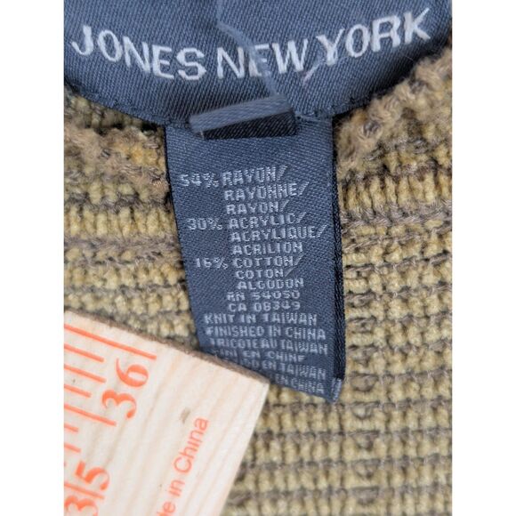 Jones New York Knit Sweater Brown/Gold Men's Size Medium - Picture 10 of 14
